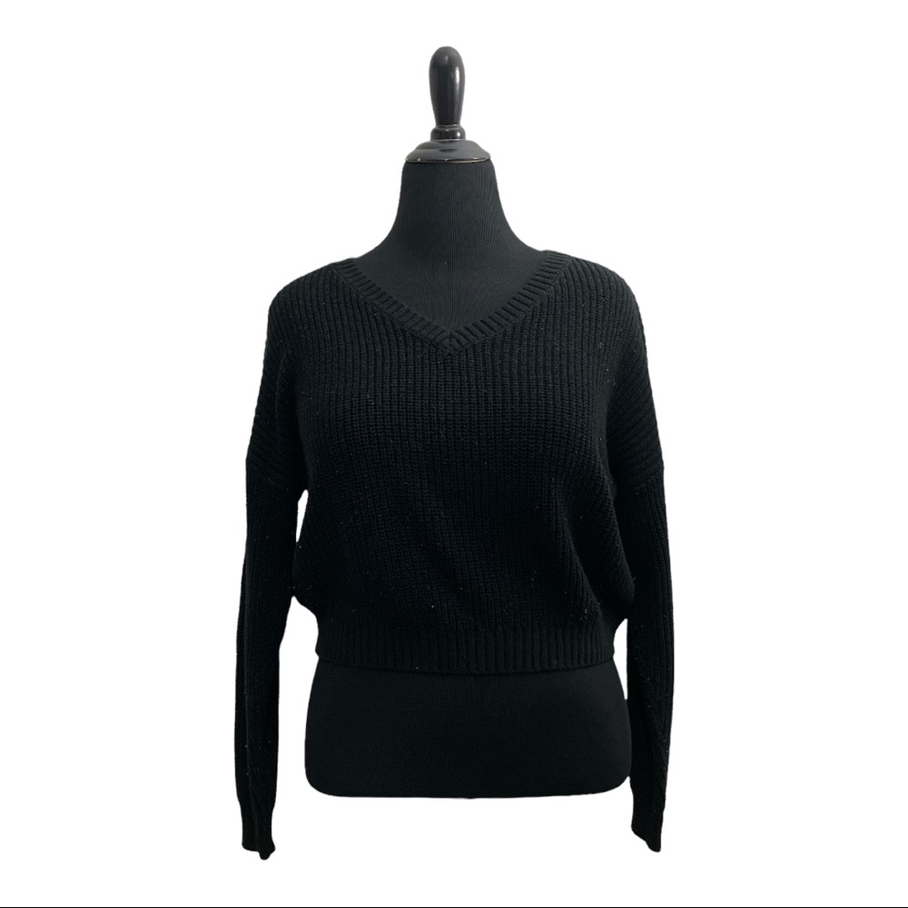 Black V Neck Sweater